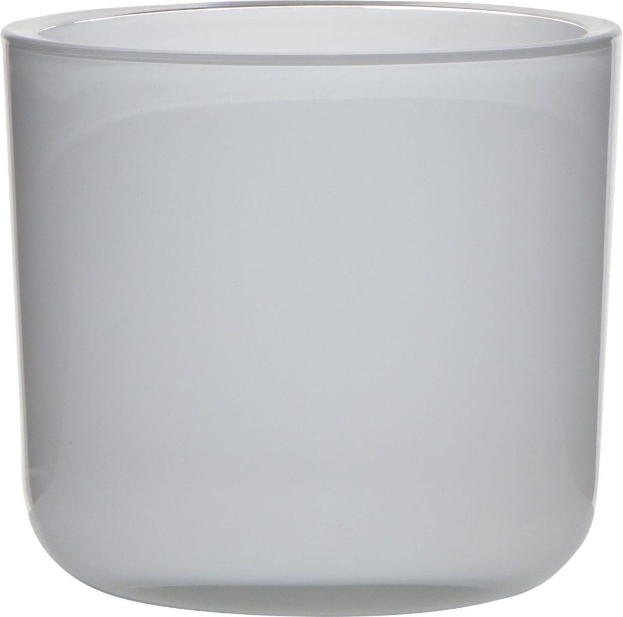 INNA-Glas Kerzenhalter Votivglas Nick, Zylinder - Rund, weiß, 13cm, Ø 14cm