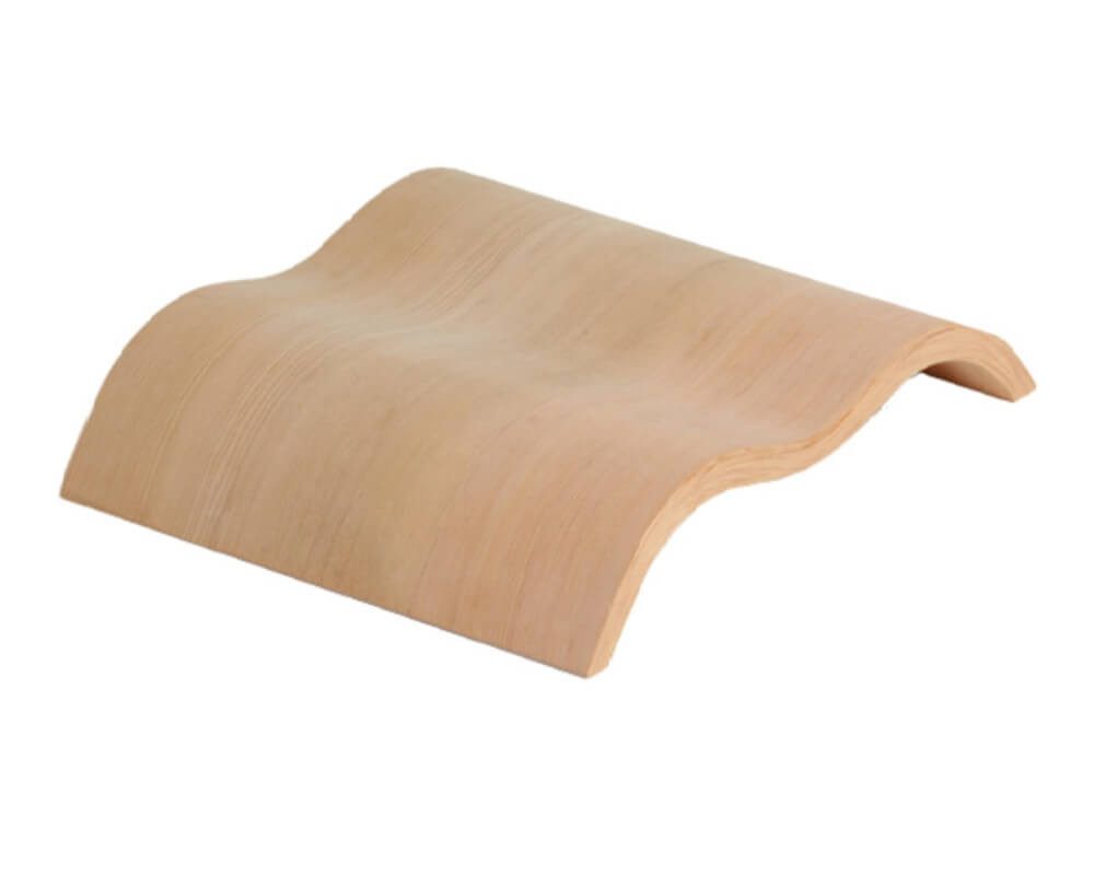 Sentiotec Sauna-Rückenlehne Sauna Ergo-Kopfstütze Wave Espenholz