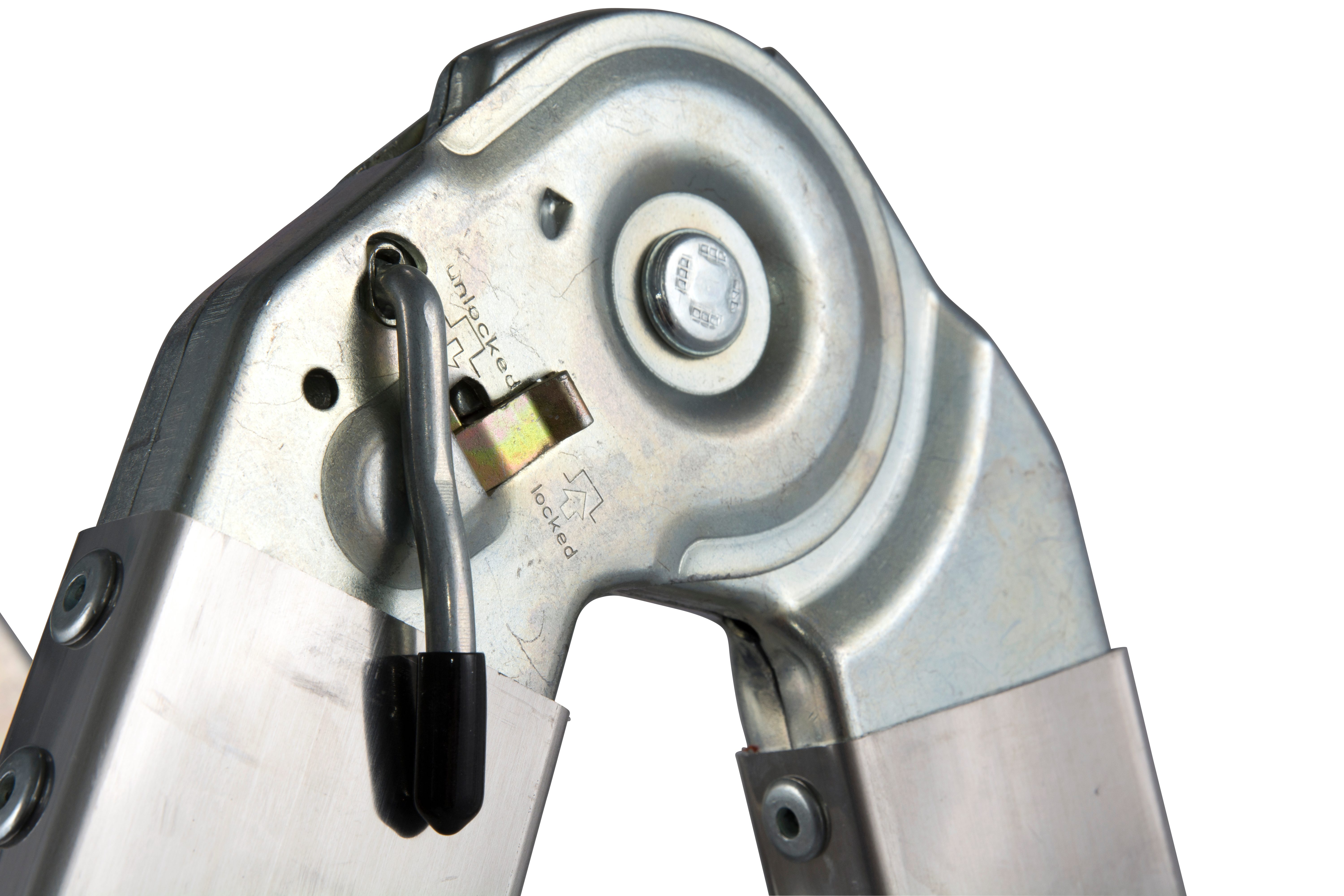 KRAUSE Gelenkleiter TeleVario, Alu, 4x5 Sprossen, Arbeitshöhe ca. 606 cm