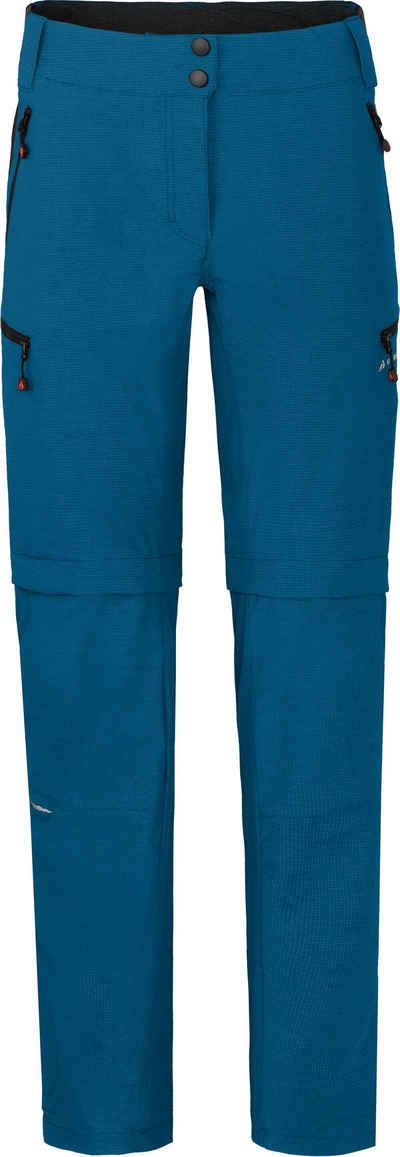 Bergson Zip-off-Hose VALLI zip-off Damen Radhose, robust elastisch, Normalgrößen, Saphir blau
