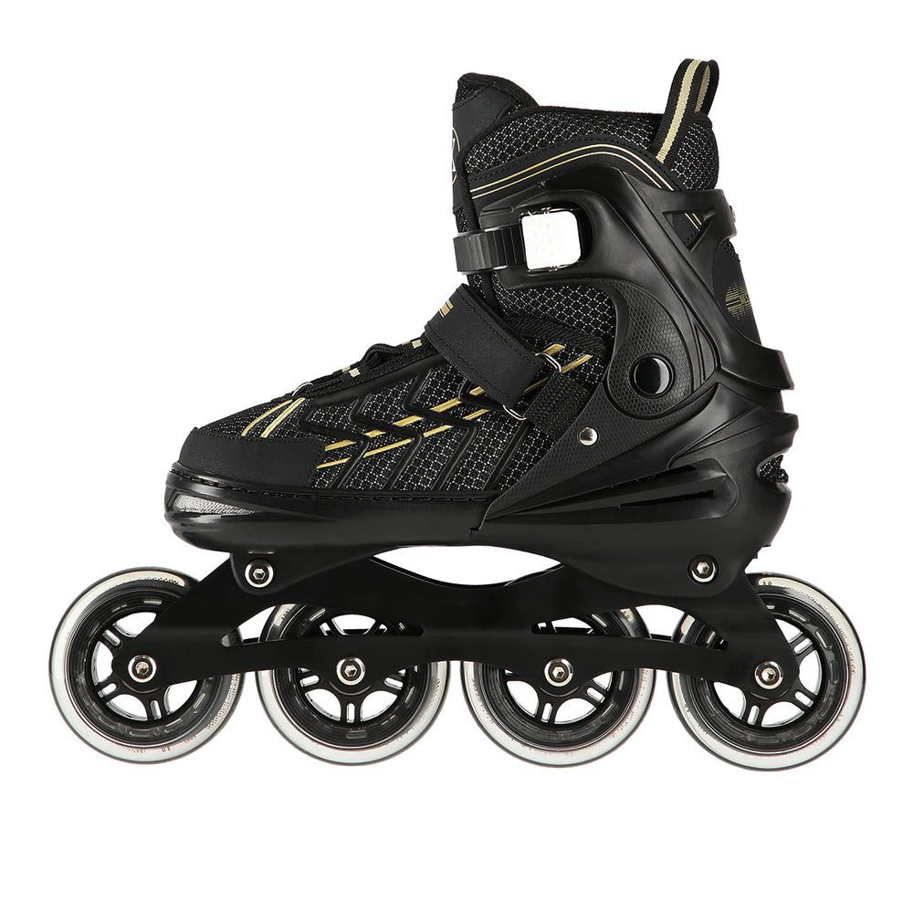NILS EXTREME Inlineskates Inliner Rollschuhe Speedskates, (Spar-Set, 2-St., 39-42), größenverstellbar, ABEC 7, Aluminiumschiene, 84 mm