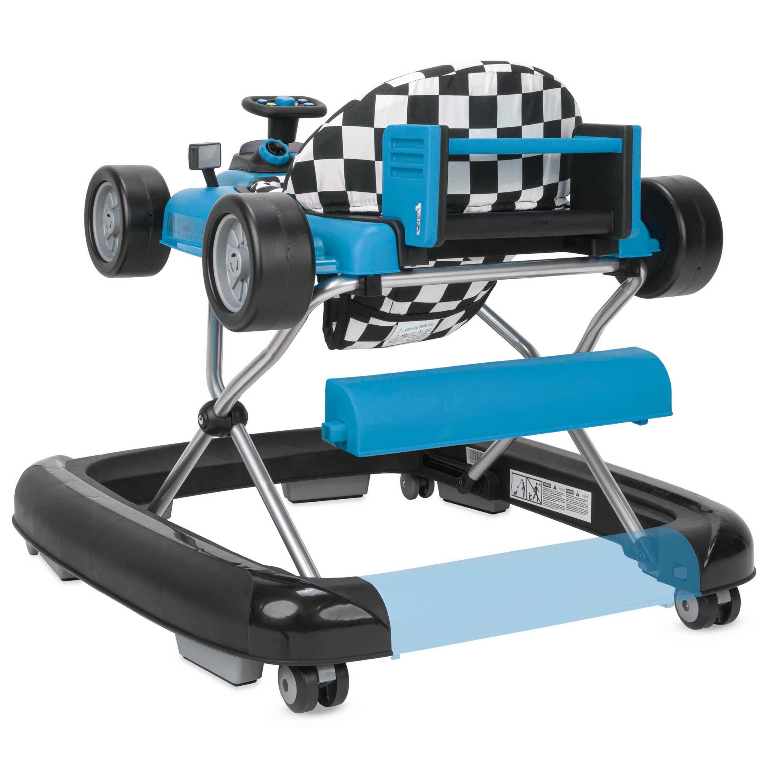 style - Babywalker Blau, Laufwagen Lauflernhilfe Abnehmbarer mit Little Lauflernwagen Speedster Soundeffekten ib