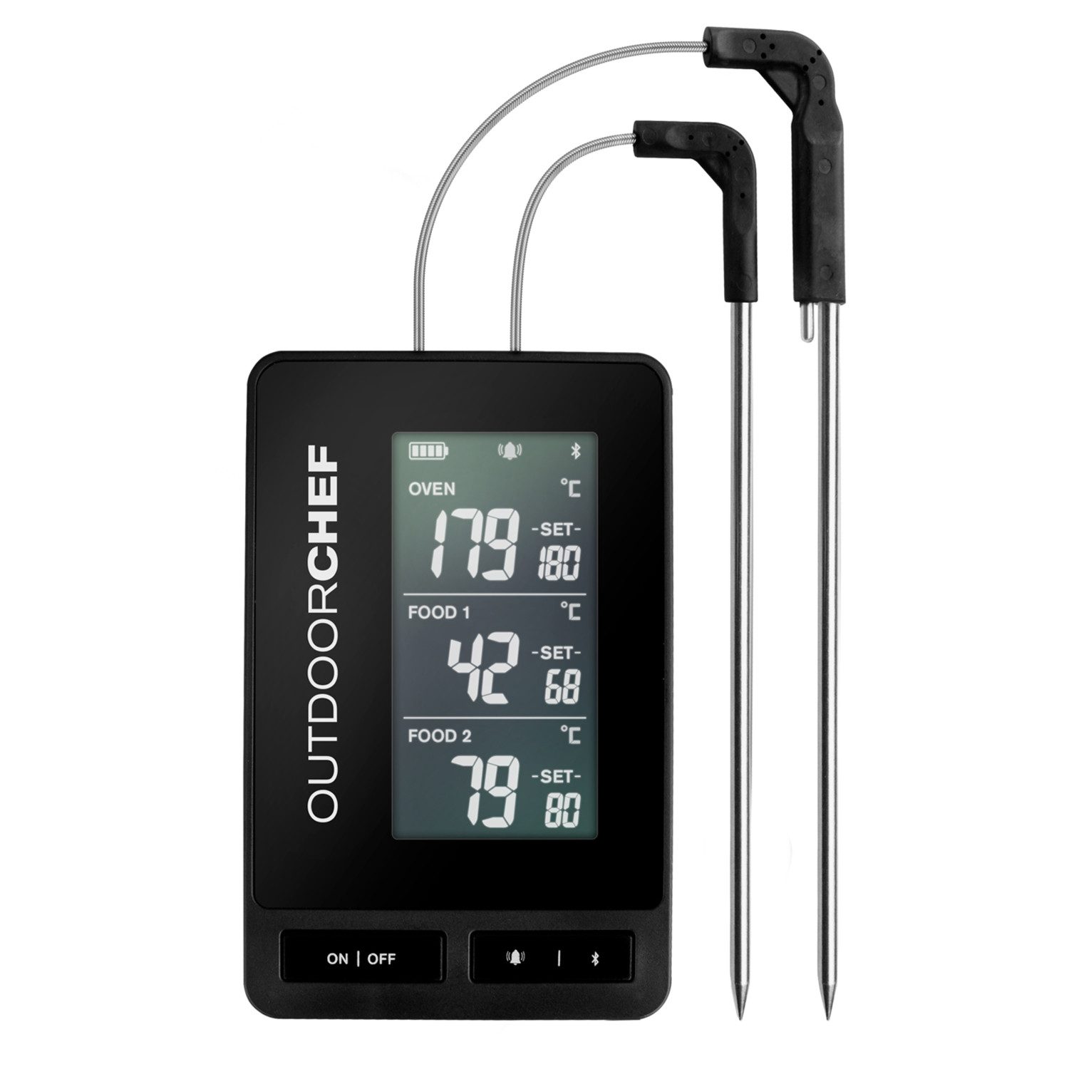 OUTDOORCHEF Holzkohlegrill Outdoorchef Gourmet Check Pro Grillthermometer