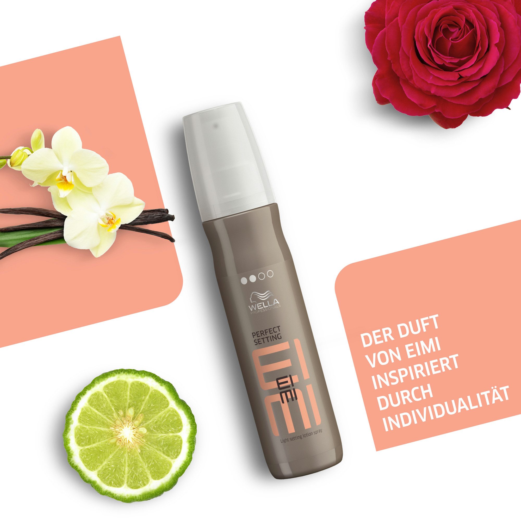Wella Professionals Volumenspray EIMI PERFECT SETTING, mittlerer Halt, mehr Volumen, ultimativer Glanz, schützt vor Föhnhitze