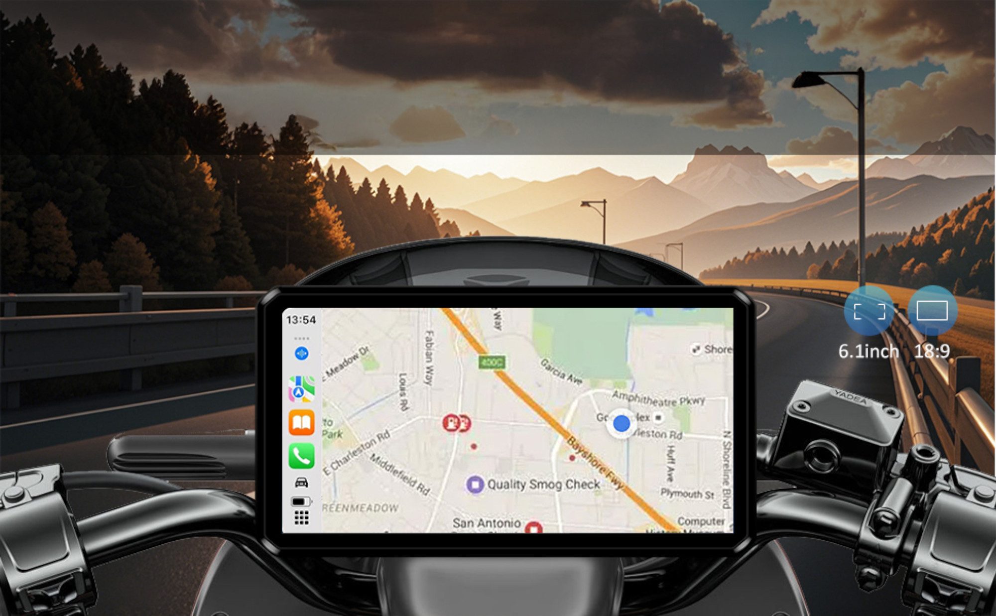 FC-Moto M2 Pro Motorrad Multimediasystem Motorrad-Navigationsgerät (Wasserdicht wasserdichte)