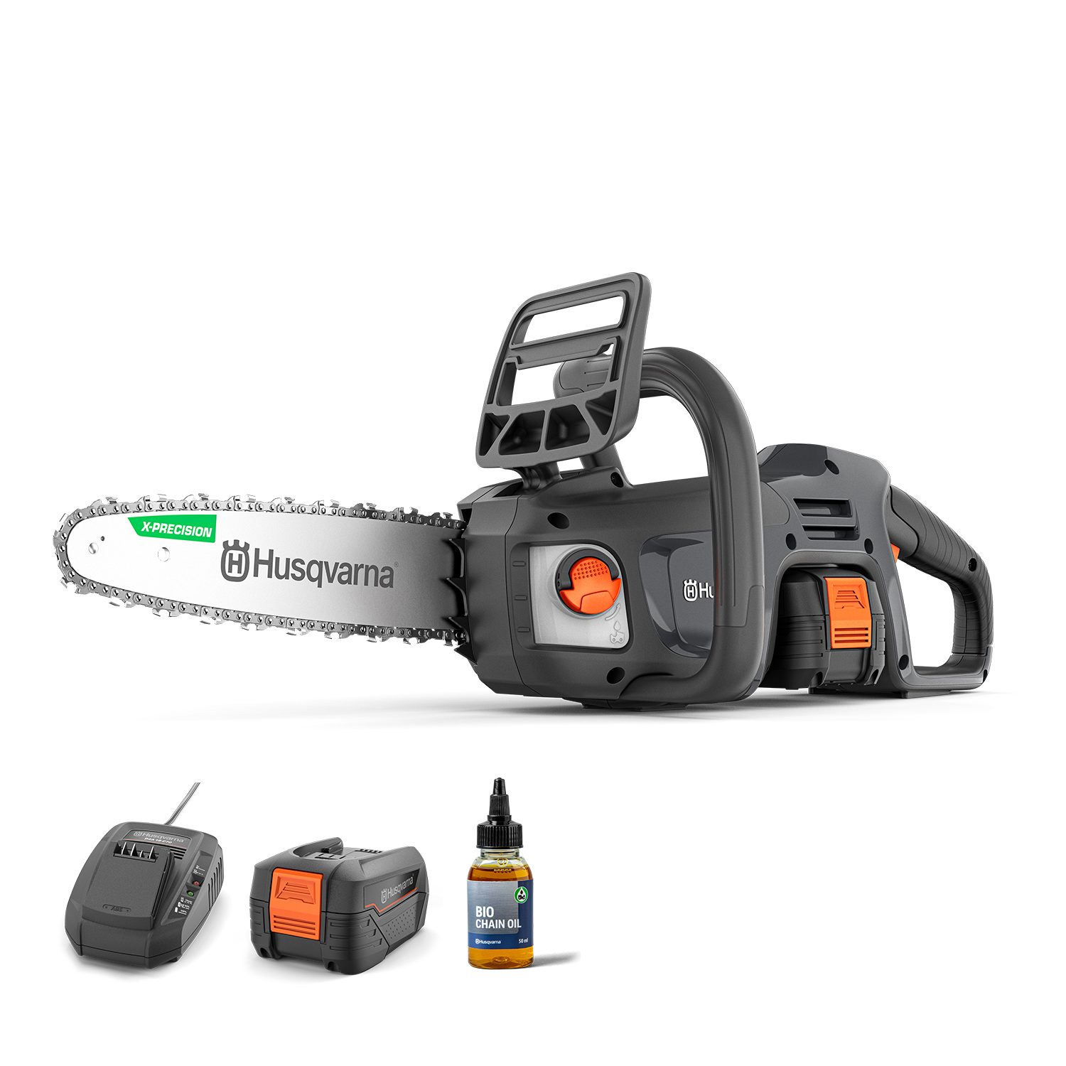 Husqvarna Akku-Kettensäge Aspire C15X-P4A, 25 cm Schwertlänge, Batteriebetrieben, Lithium-Ionen, 18V, hohe Schnittgeschwindigkeit