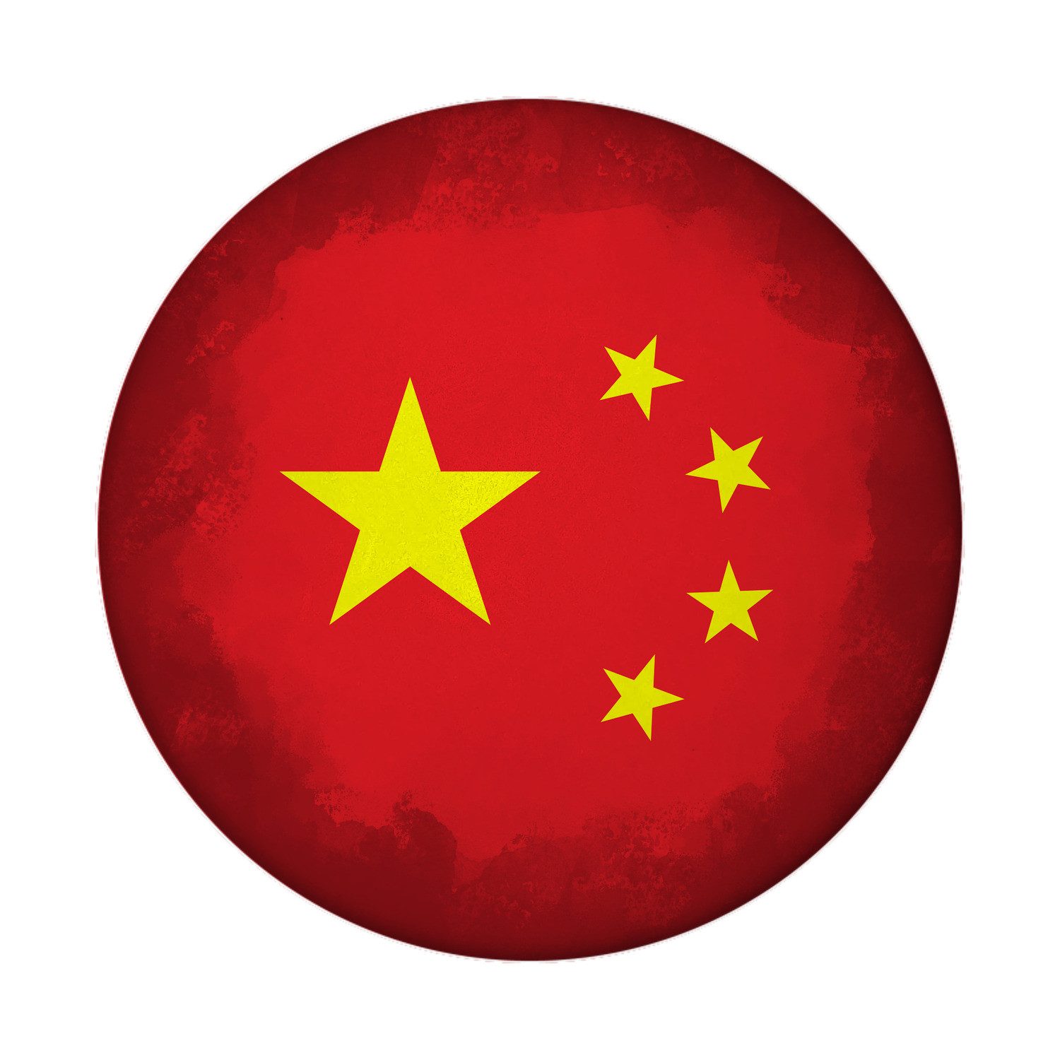 speecheese Magnet China Flagge Magnet rund