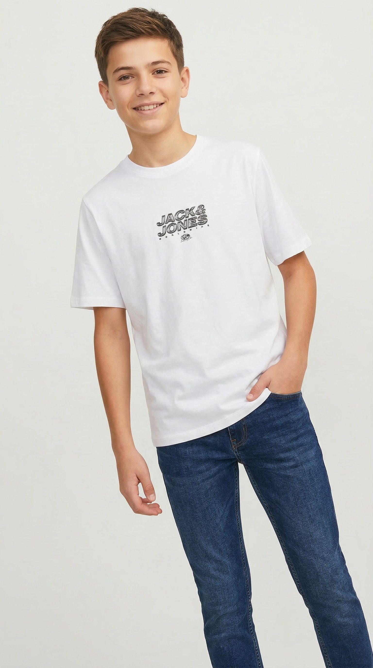 Jack & Jones Junior T-Shirt JCOMINERAL SMALL FRONT PRINT TEE SS JNR