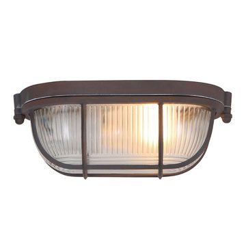 Steinhauer LIGHTING Deckenstrahler, Leuchtmittel nicht inklusive, Decken Strahler Leuchte Glas rost-braun Industrie-Stil Flur Küchen