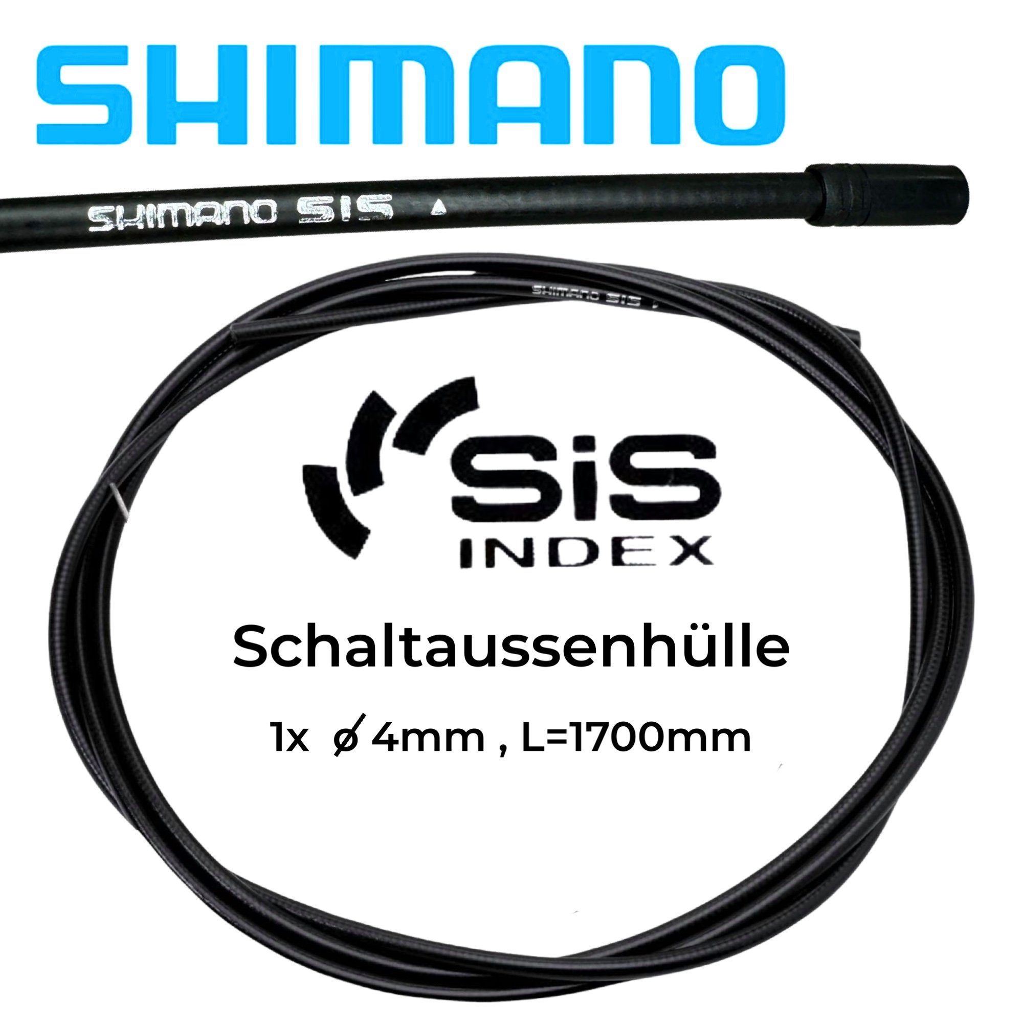 Shimano Felgenbremse Shimano Schaltzug-Set MTB & Road Ebike Komplettset schwarz