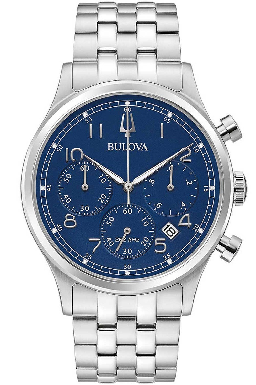 Bulova Quarzuhr Chronograph Blau Classic