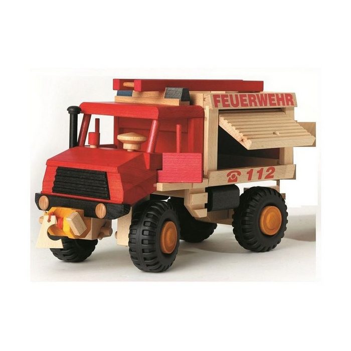 ERST-HOLZ Spielzeug-Auto 928-0026 uniwood Feuerwehr Lkw nachhaltiges Holzspielzeug 928 0026
