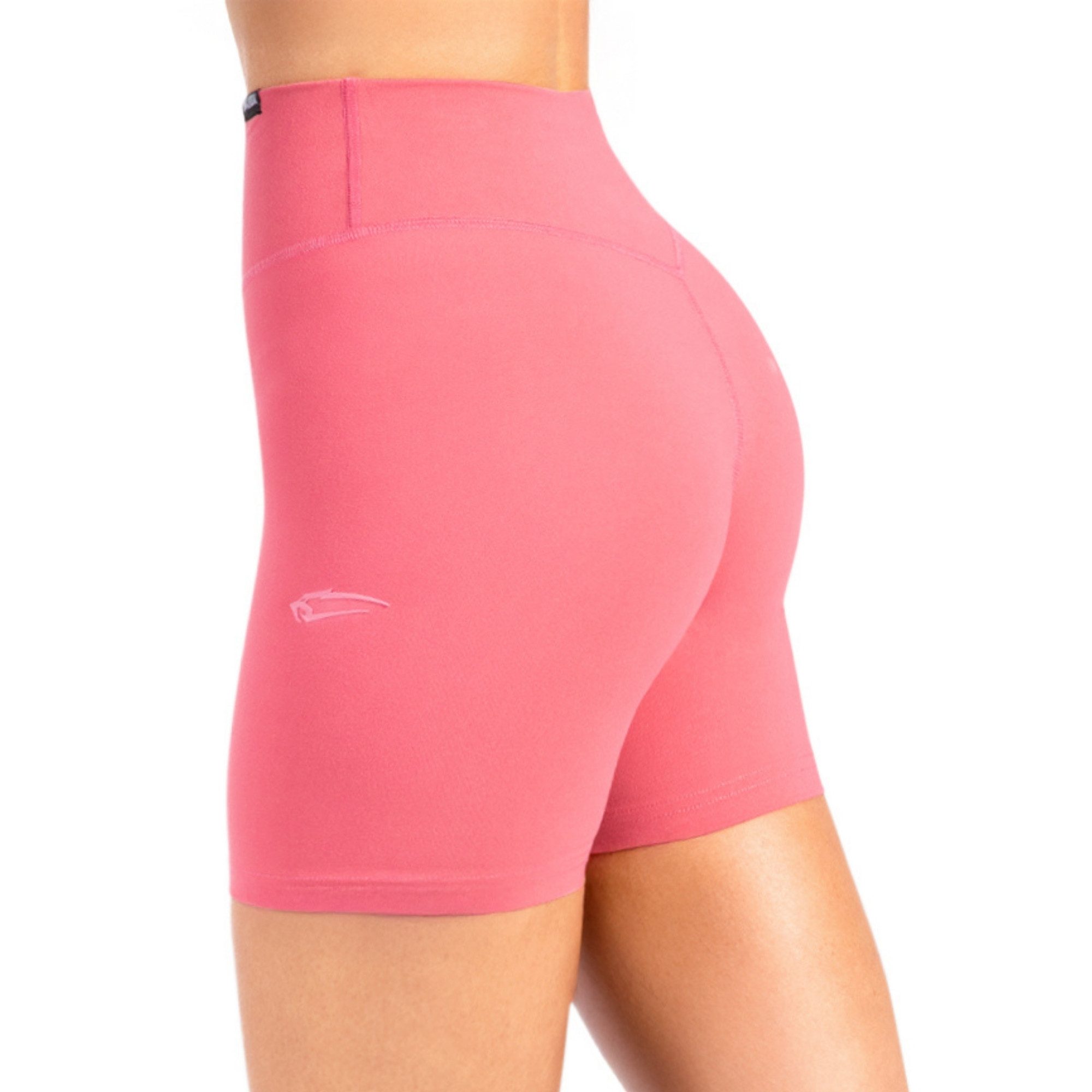 Smilodox Shorts Veyra, Figurbetonte Funktionsshorts mit 3D Rubber Print, Kurze Hose elastisches Material Hoher Komfort Slim Fit Radlerhose Training Yoga