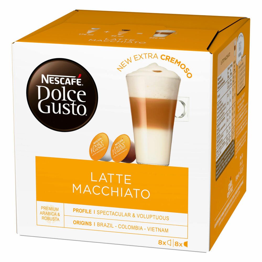 NESCAFÉ® Dolce Gusto® Kaffee Nescafé Dolce Gusto Latte Macchiato, Kaffee, Kaffeekapsel, 16 Kapseln, 1 x