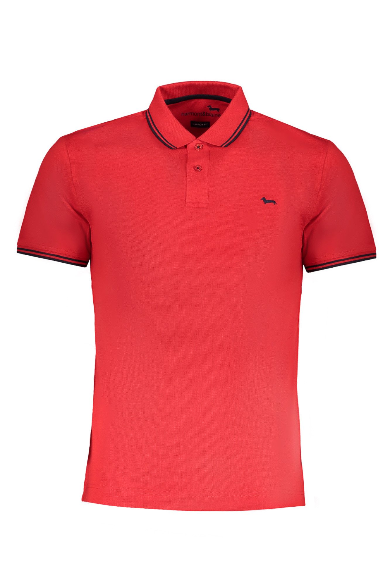 Harmont & Blaine Poloshirt Stilvolles Herren Kurzarm-Polo in Rot mit Logo und
