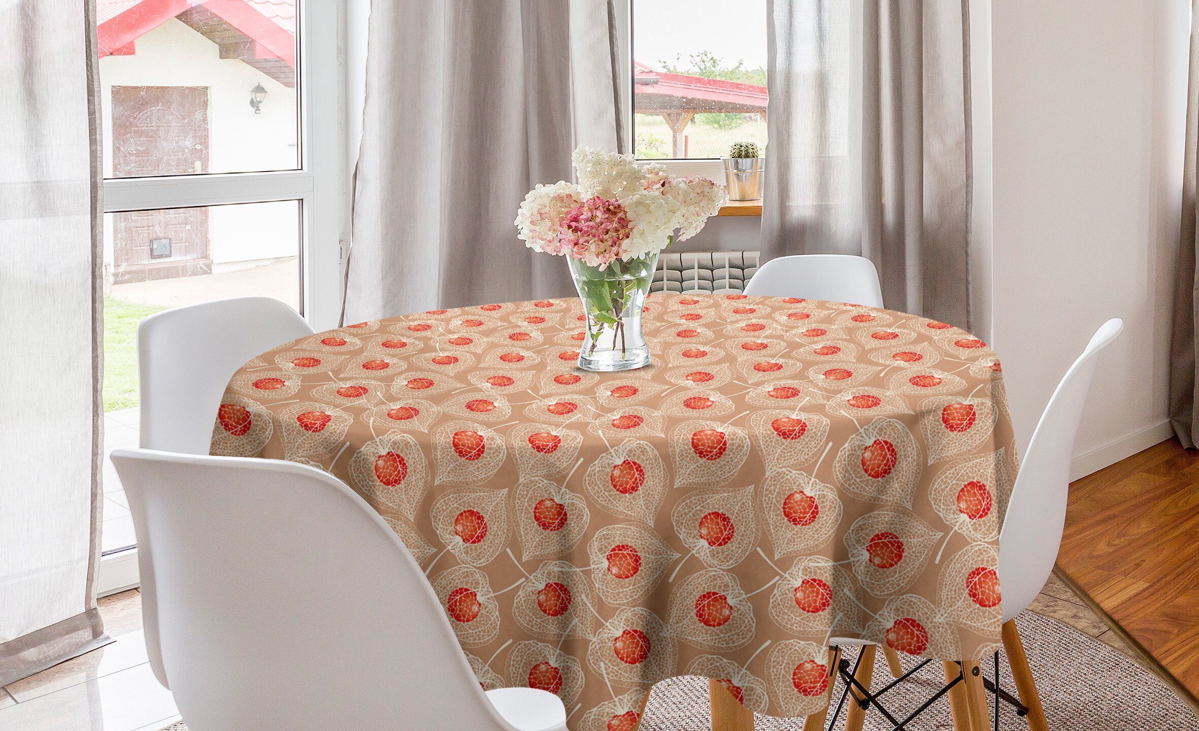 Tischdecke Abakuhaus Foto Esszimmer von Küche Kap-Stachelbeer Dekoration, für Tischdecke Blumen Kreis Abdeckung