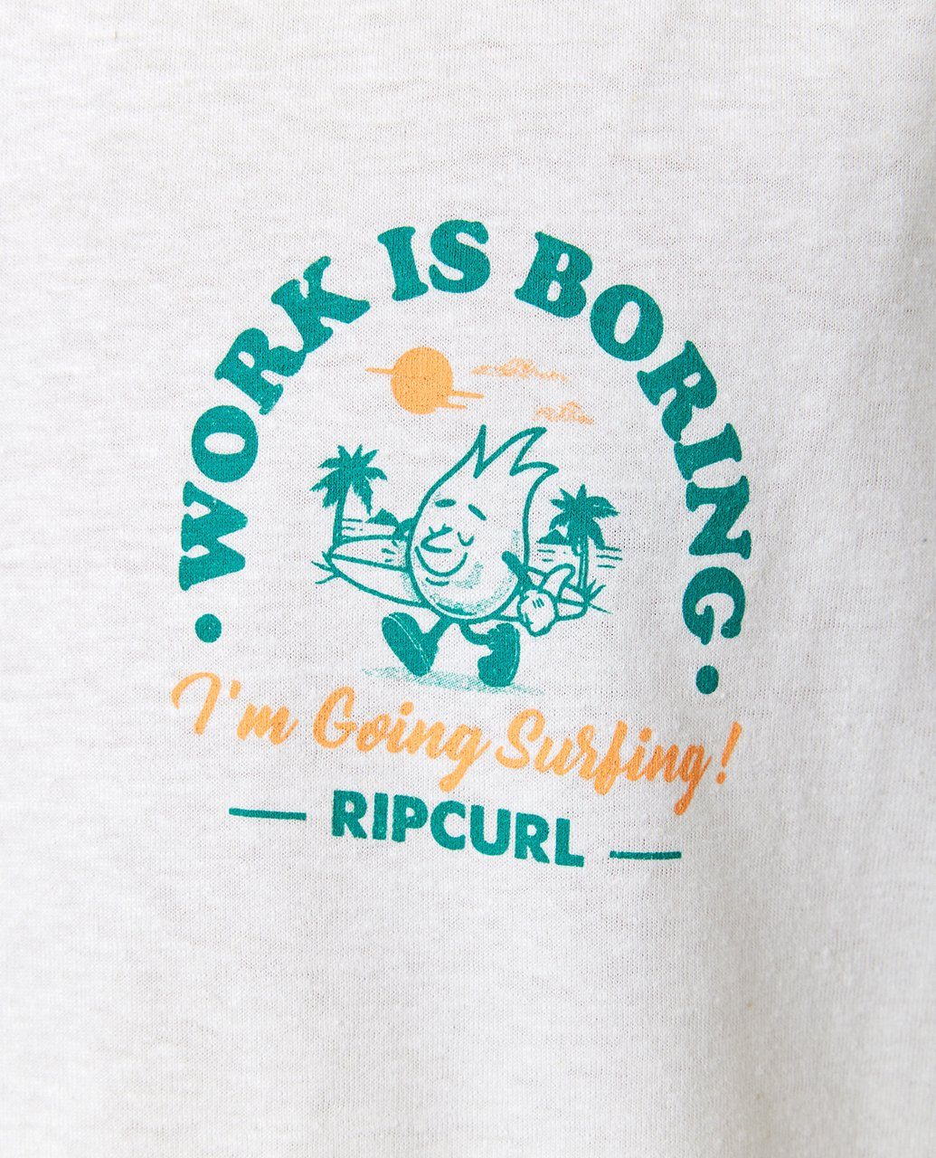 Rip Curl Print-Shirt Kurzärmeliges Adress T-Shirt Shaper