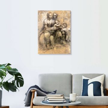 Posterlounge XXL-Wandbild Leonardo da Vinci, Jungfrau und Kind mit St. Anna, Illustration