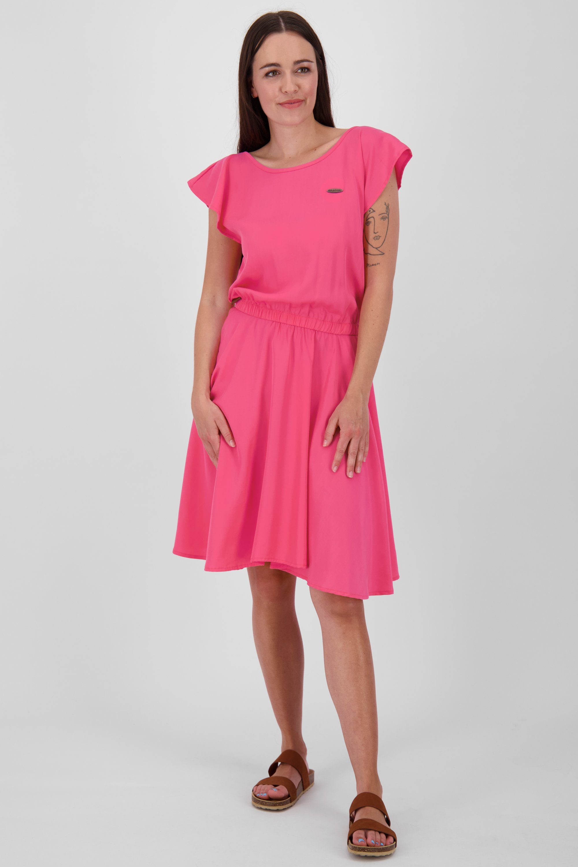 Alife & Kickin Jerseykleid IsabellaAK Sommerkleid, Damen Dress Kleid flamingo