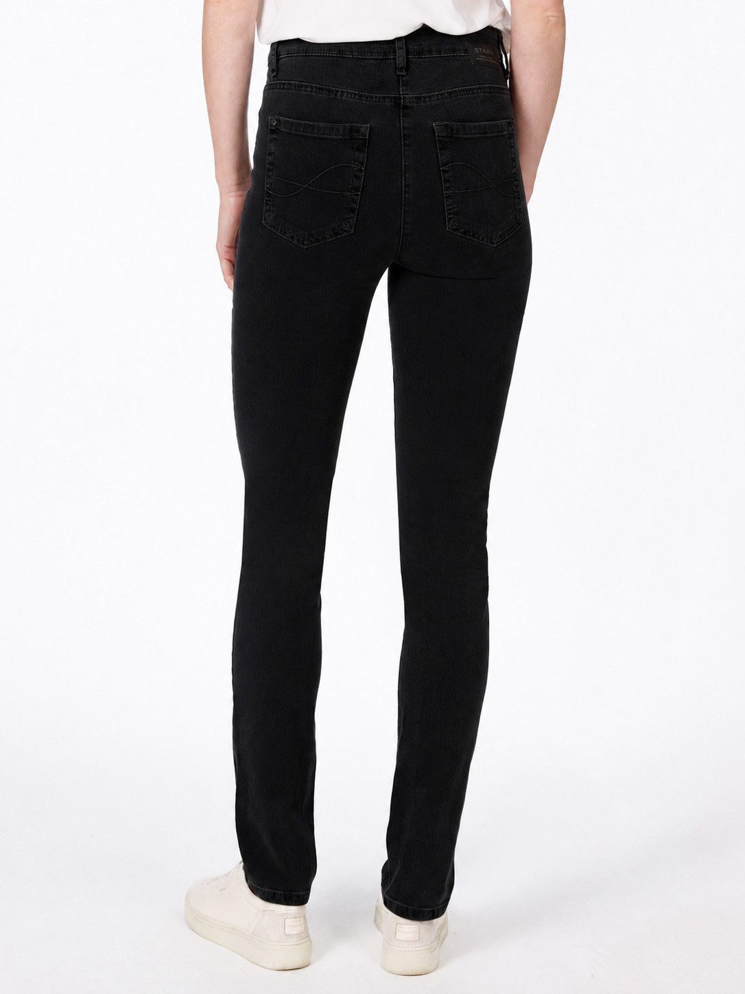 STARK DIE HOSE Stretch-Jeans CORA-Damen Stretch Jeans mit Dehnbund,5-Pocket,schlanker Oberschenkel OEKO-TEX® Standard -zertifiziert und zugleich MADE IN EUROPE