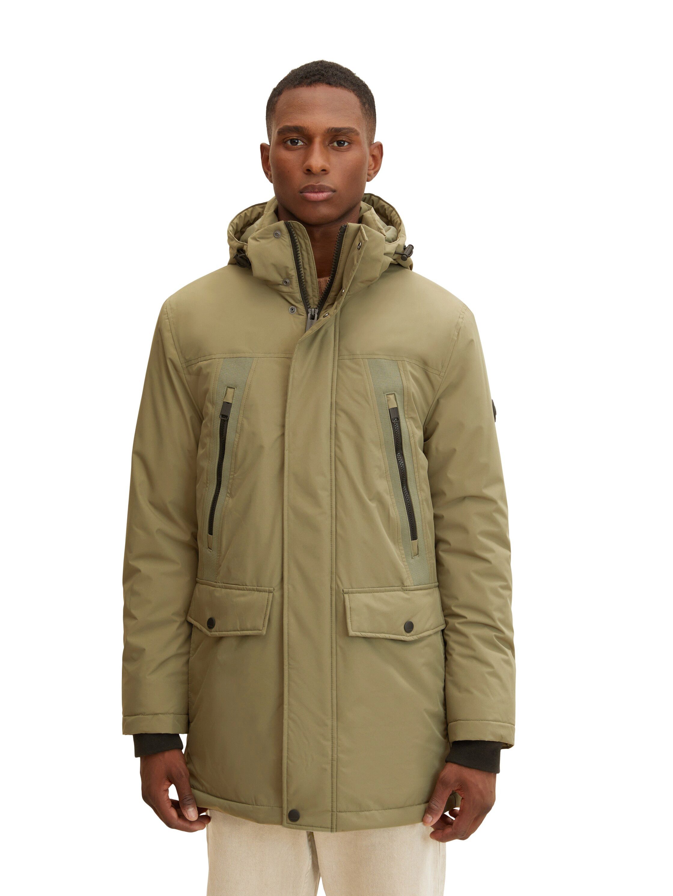 TOM TAILOR Jackenblazer Parka mit abnehmbarer Kapuze