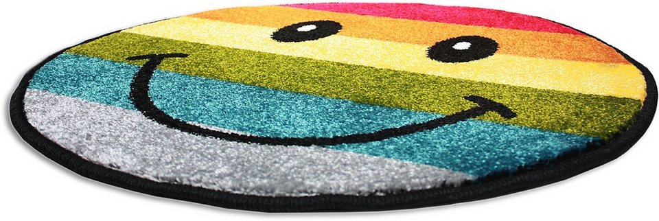 Teppich Rund, TrendTeppiche, »Kolibri 11088«, Smiley Teppich Rund, TrendTeppiche, »Kolibri 11088«, Smiley