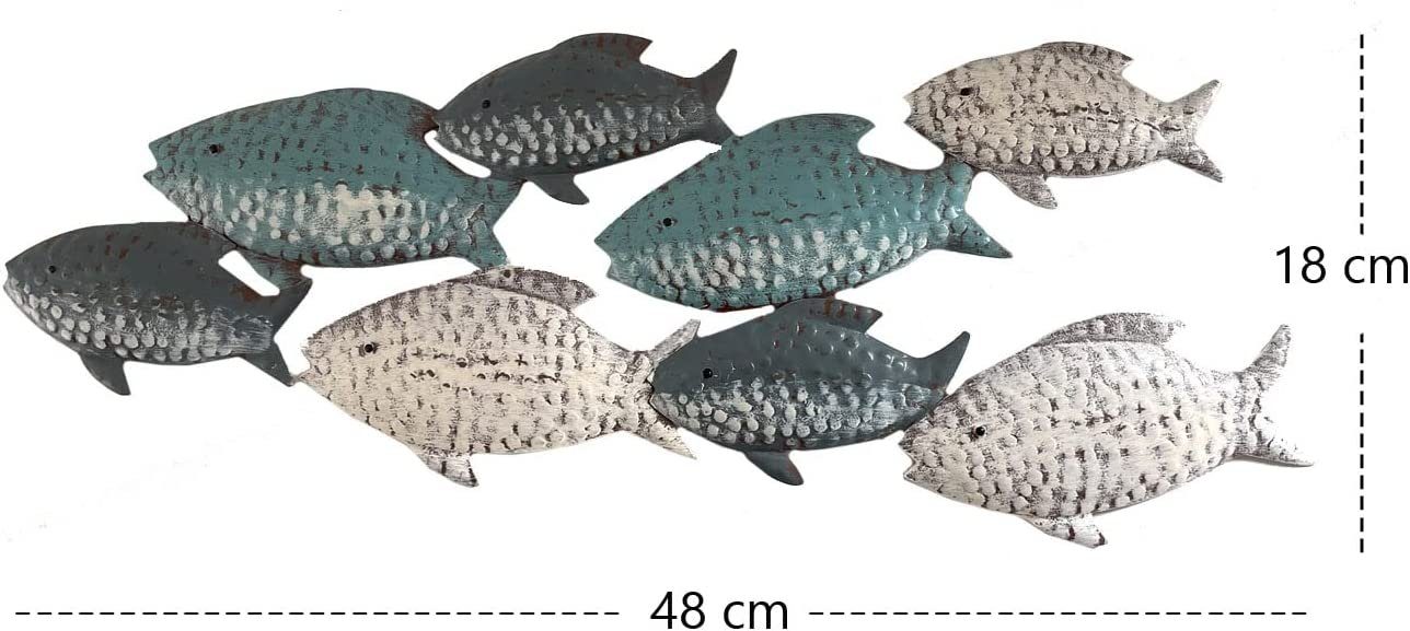 LB H&F Lilienburg Wanddekoobjekt Wanddeko Wandobjekekt Bad Badezimmer Fisch günstig online kaufen