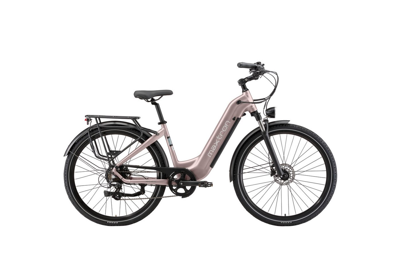 Maxtron E-Bike Cityrad Maxtron Marathon E-Citybike 28 Zoll, 7 Gang Shimano, Kettenschaltung, Heckmotor, 810 Wh, (Packung), Elektrofahrrad für Damen u. Herren