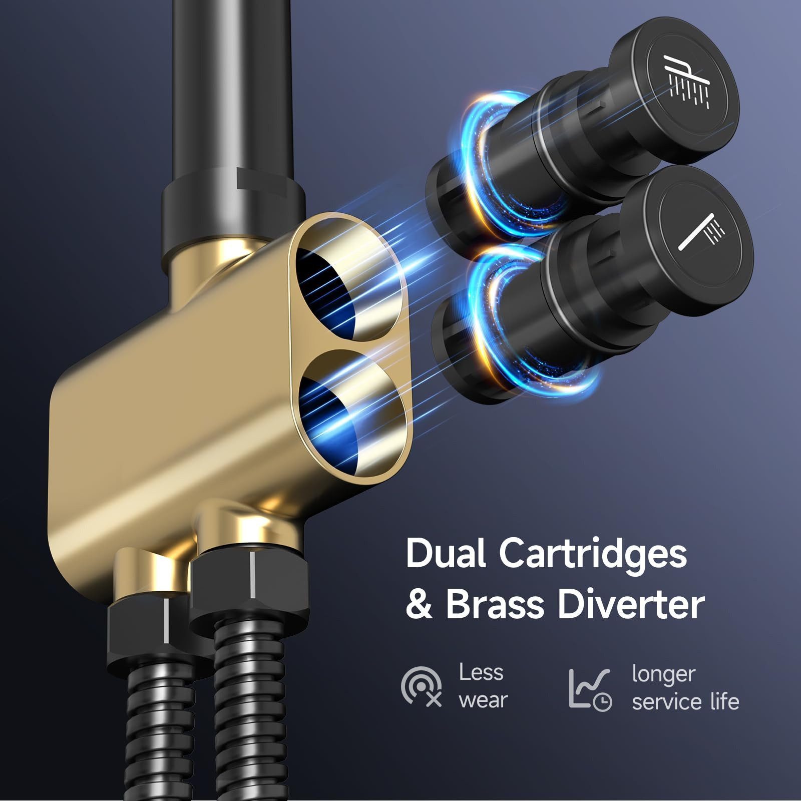 Rainsworth Duschsystem mit Armatur, mit Ablage, günstig online kaufen