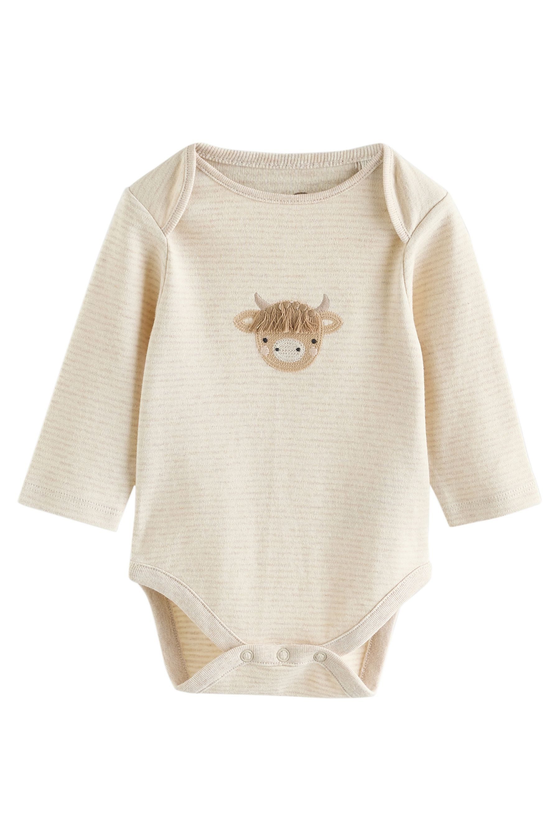 Next Langarmbody Baby-Body mit langem Arm im 3er-Pack (3-tlg)