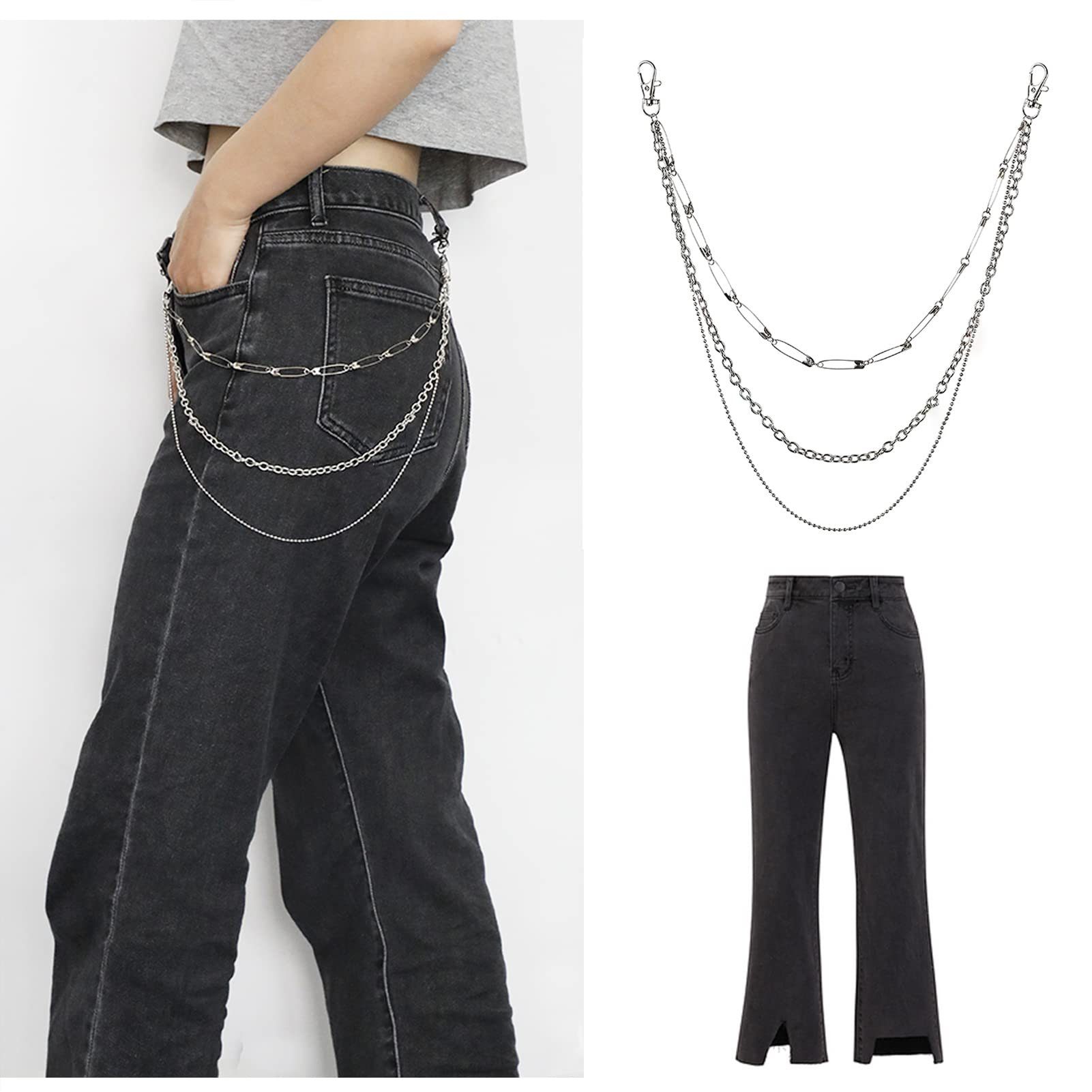 Leway Zierkette »Punk Hosenkette: Kette Schlüsselkette JeansKette für Damen  und Mädchen«, (1-St) online kaufen | OTTO