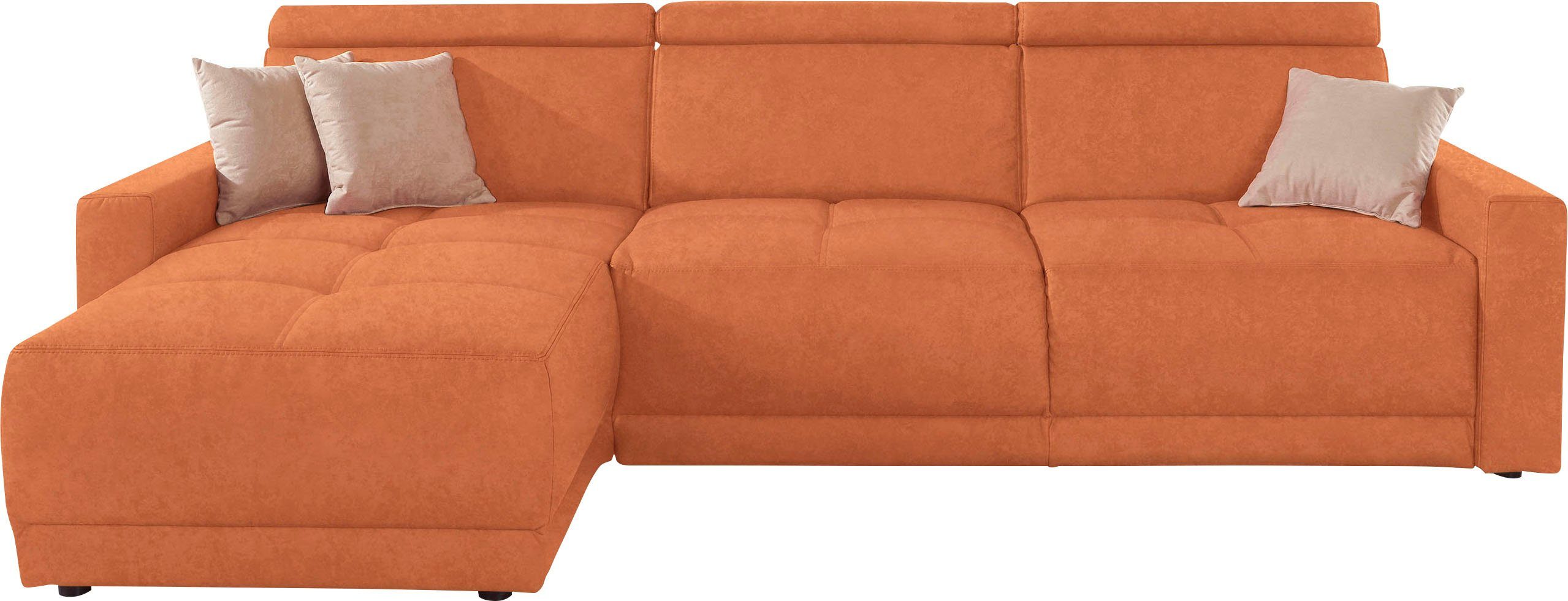 DOMO collection Ecksofa "Ava mit moderner Sitzheftung & toller Doppelnaht, günstig online kaufen