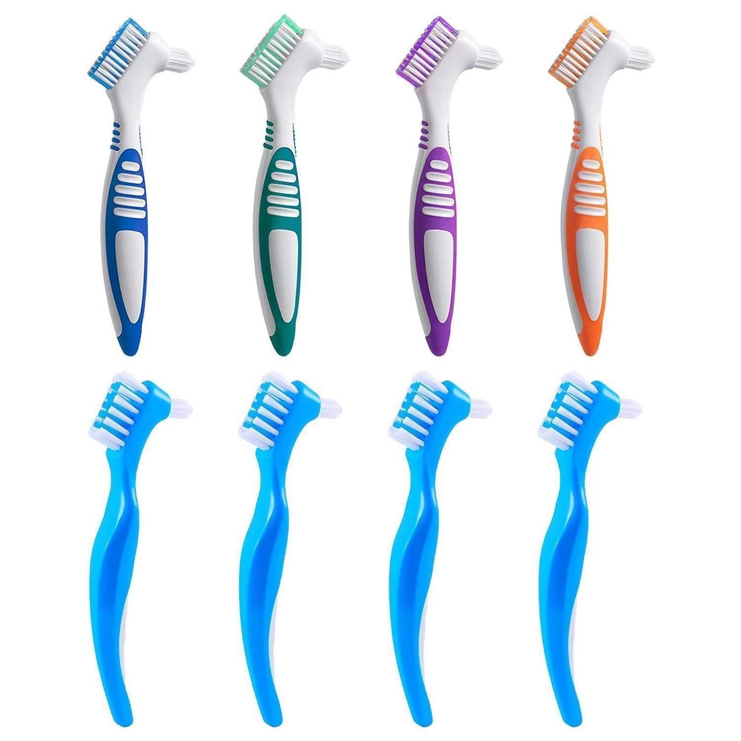 LuxusKollektion Zahnbürste Prothesenzahnbürste 8er Set