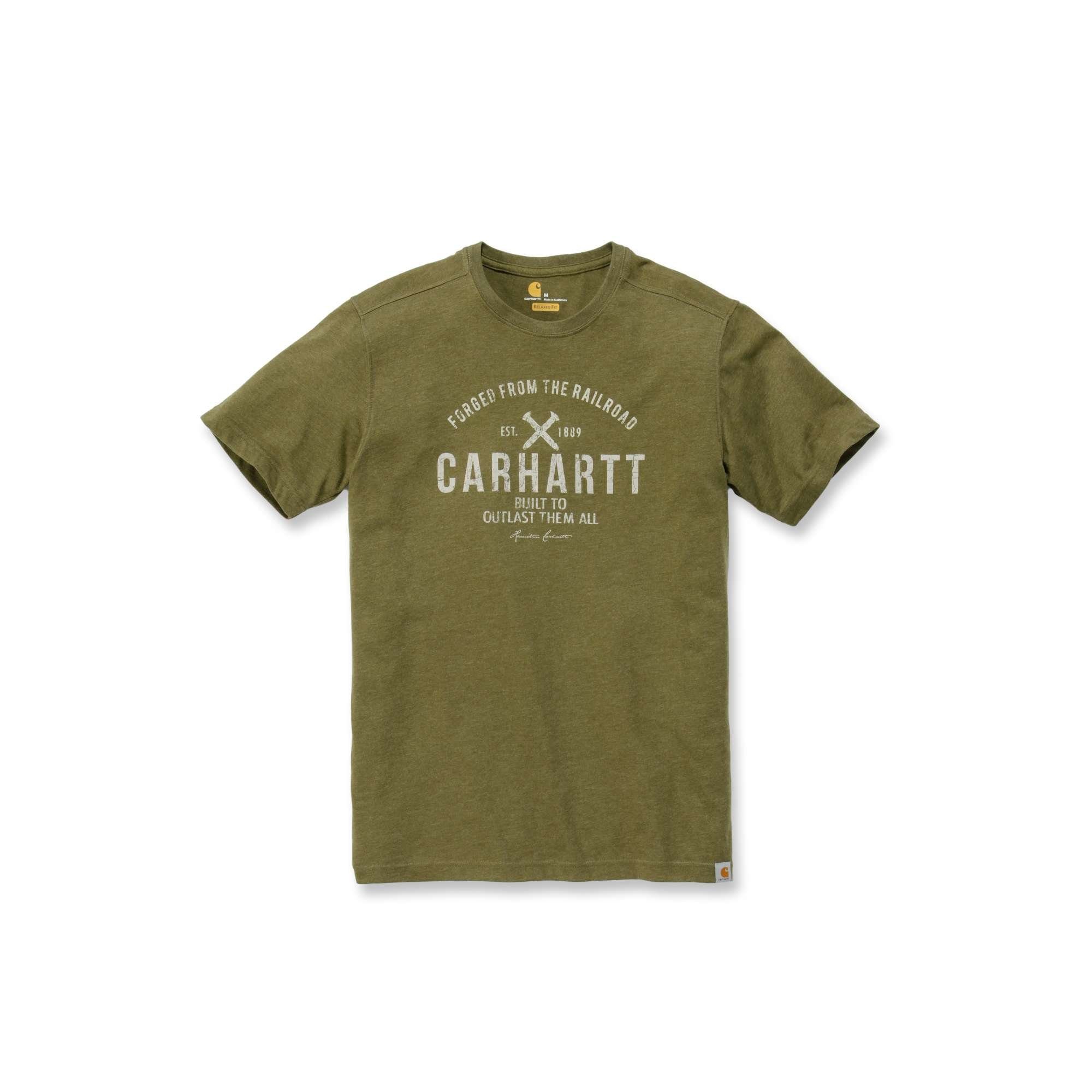 Carhartt T-Shirt EMEA OUTLAST GRAPHIC green (1-tlg) cargo