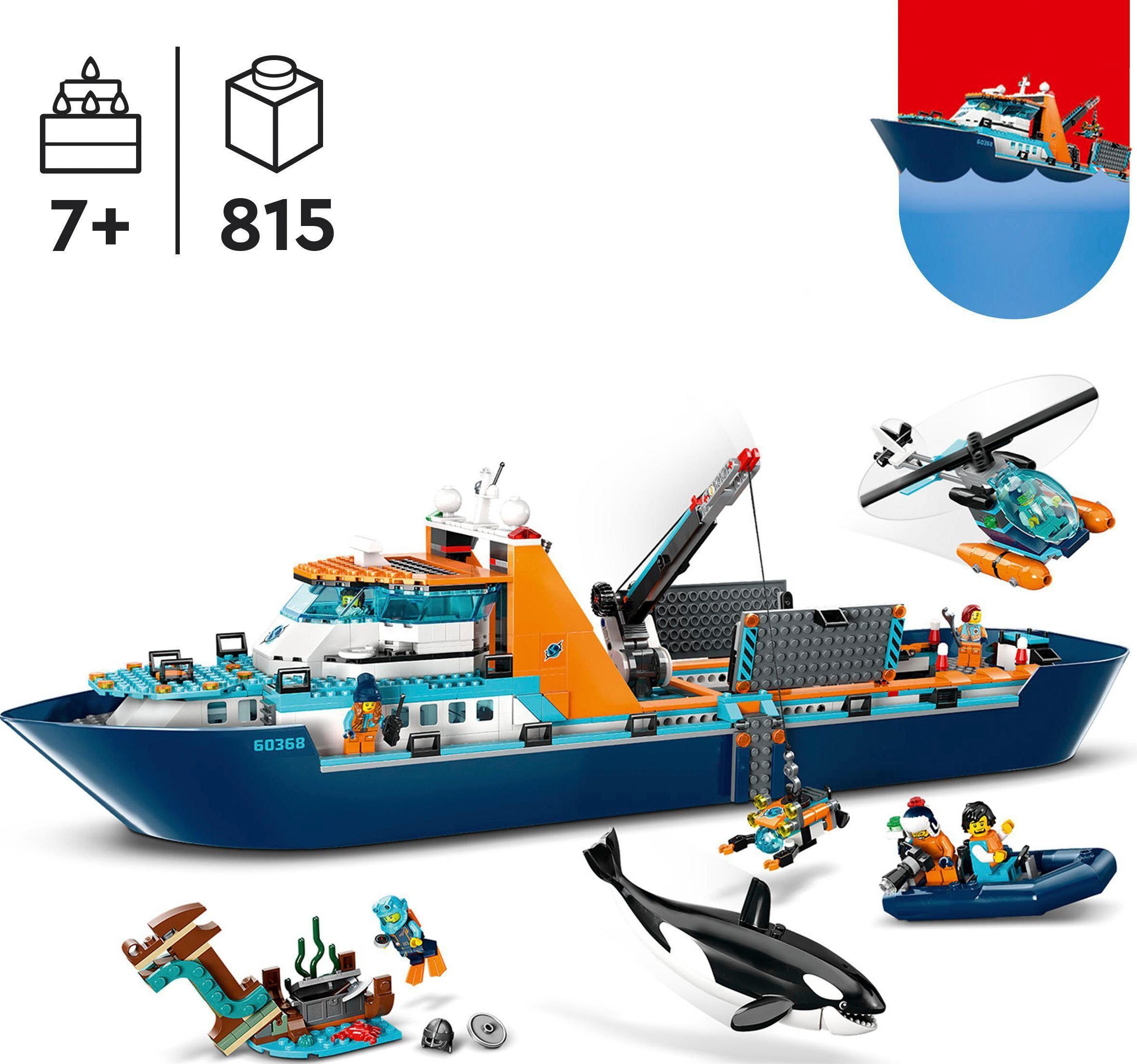 LEGO® Arktis-Forschungsschiff (60368), LEGO® City Konstruktionsspielsteine, günstig online kaufen