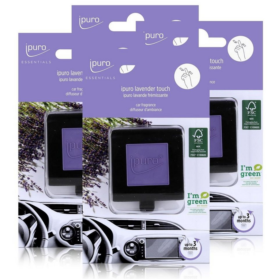 IPURO Raumduft Ipuro Essentials Car Line Autoduft lavender touch -  Dufterlebnis (4er