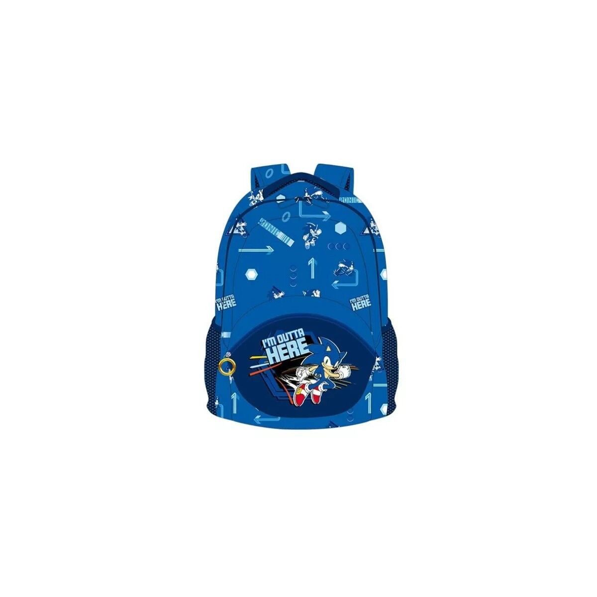 Sonic Kinderrucksack Sonic der Igel Outta Here Schultasche, Tasche 42 cm (1-tlg)