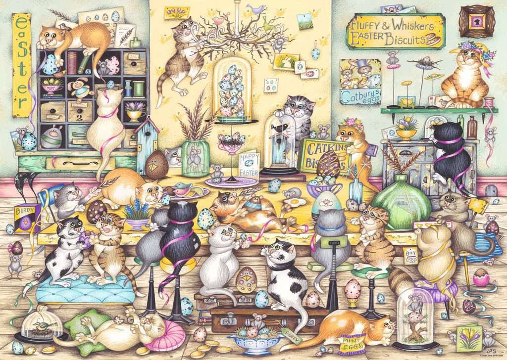 Ravensburger Verlag GmbH Puzzle Crazy Cats – 1000 Teile Puzzle von Ravensburger, 1000 Puzzleteile