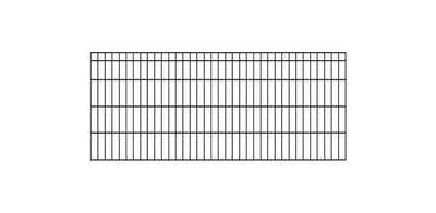 KRAUS Einstabmattenzaun »Dino-Trend-Z42«, (Set), anthrazit, 80 cm hoch, 10 Elemente für 20 m, 11 Pfosten