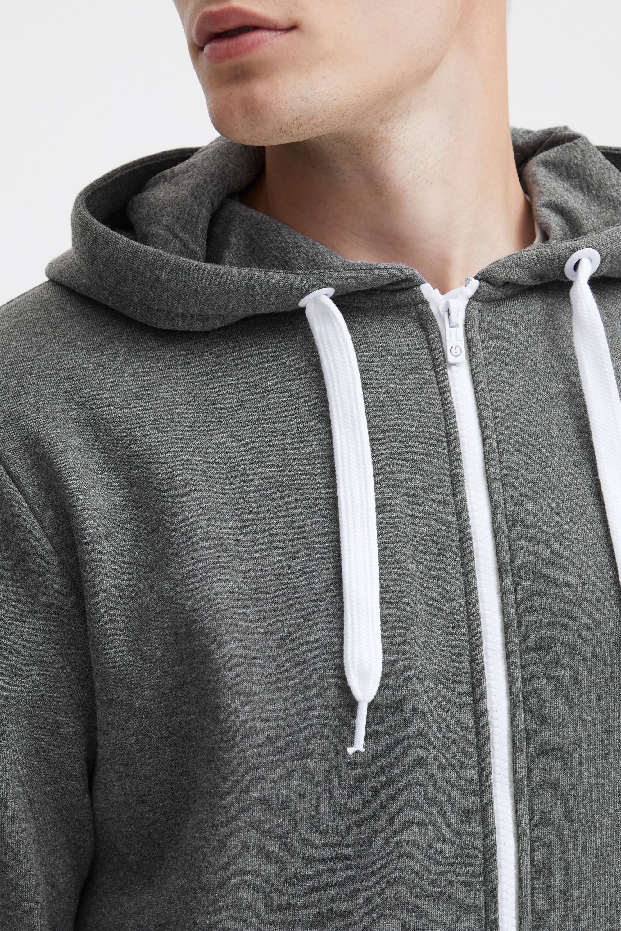!Solid Kapuzensweatjacke SDOlli Zip-Hood Sweatshirtjacke mit kontrastfarbenen Reißverschluss