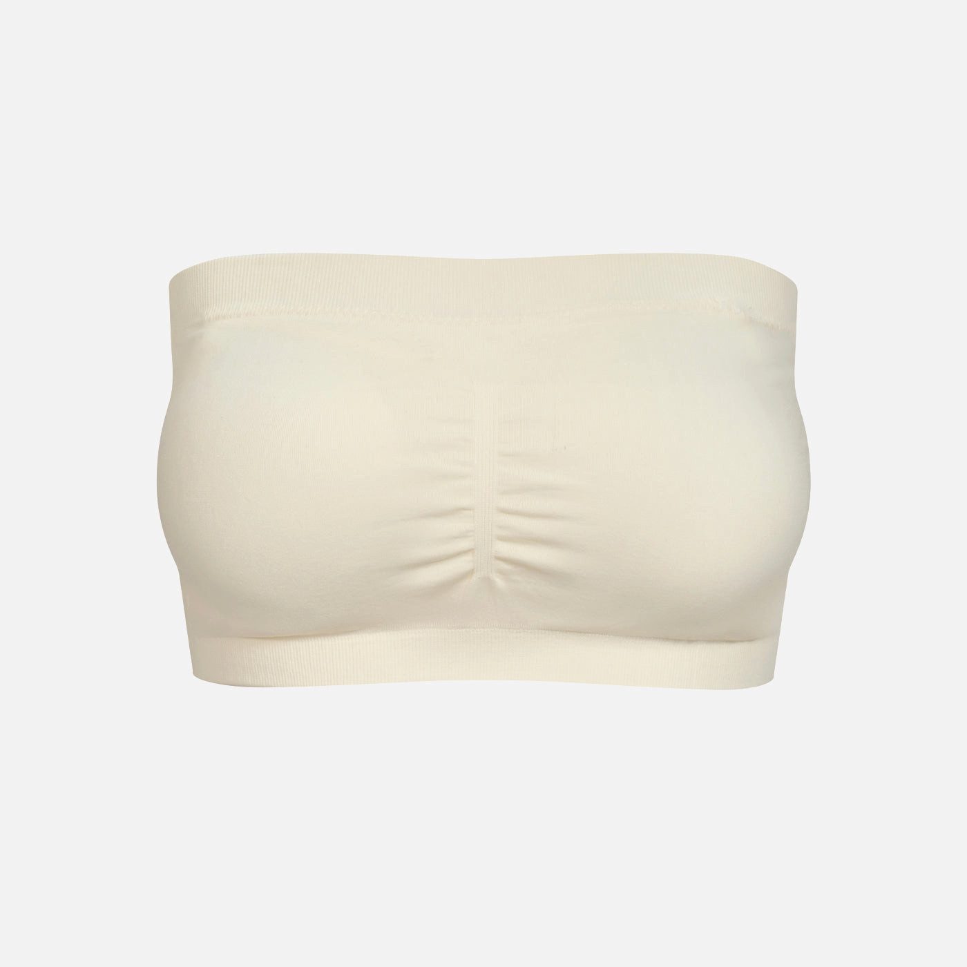 Creamy Fabrics Bandeau-BH Bandeau-BH-Weiß-L (1-tlg)