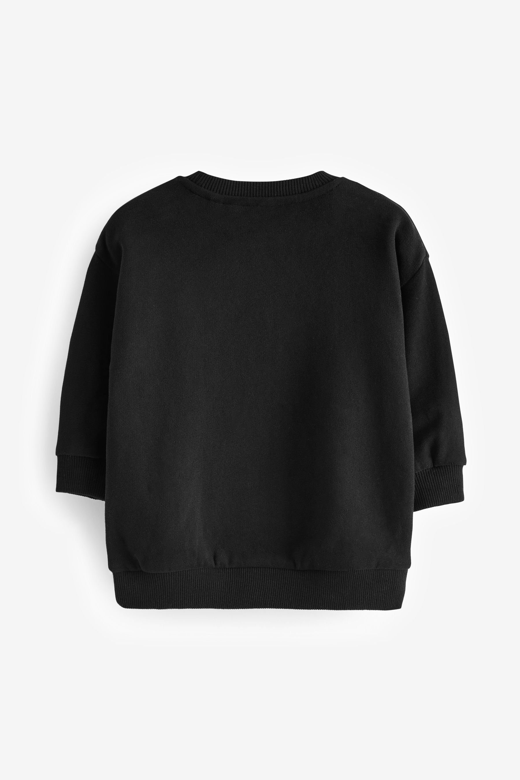 Black Next (1-tlg) Bear Drippy Rundhals-Sweatshirt Sweatshirt Figur mit