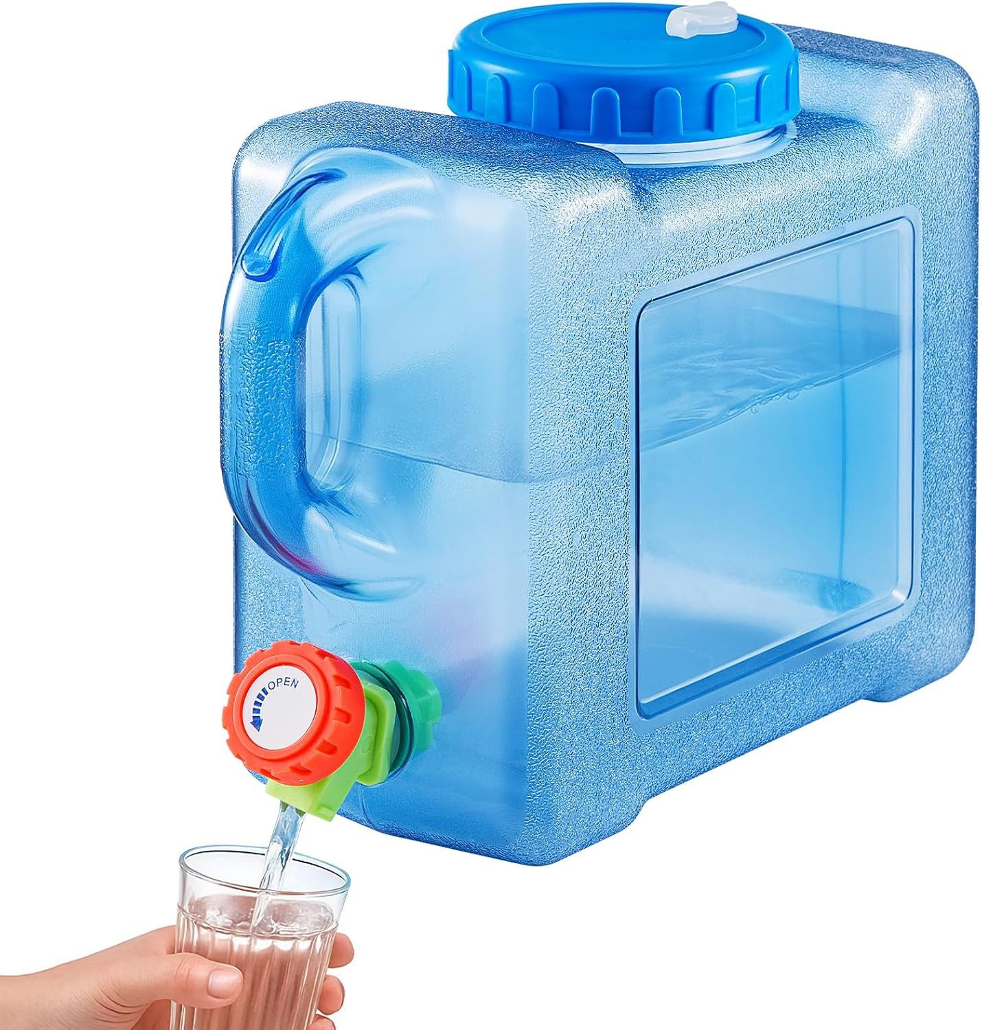 Kanister Wasserkanister mit Hahn Schraubdeckel Trinkwasserbehälter Camping