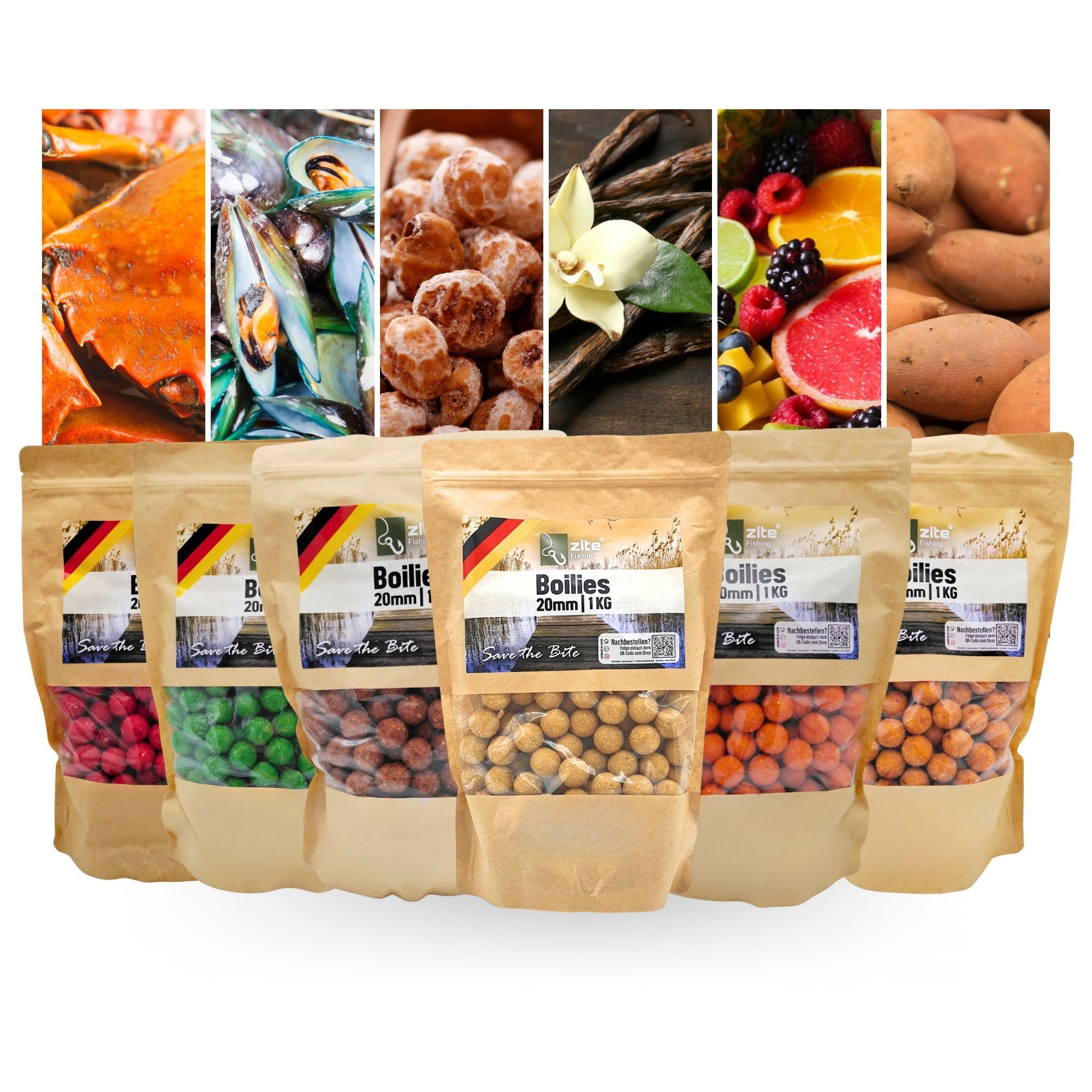 Kunstköder Boilies verschiedene Aromen fängige Angelköder fürs Karpfenangeln 3kg