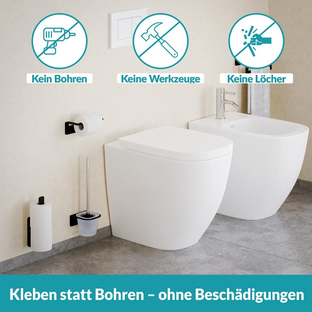 WEISSENSTEIN Toiletten-Ersatzrollenhalter Aufbewahrung Toilettenpapier ohne günstig online kaufen