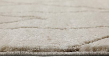 Teppich Pelle, Wecon home, Höhe: 18 mm, Kurzflorteppich, Rauten, Relief, Naturtöne, Wohn-, Schlafzimmer