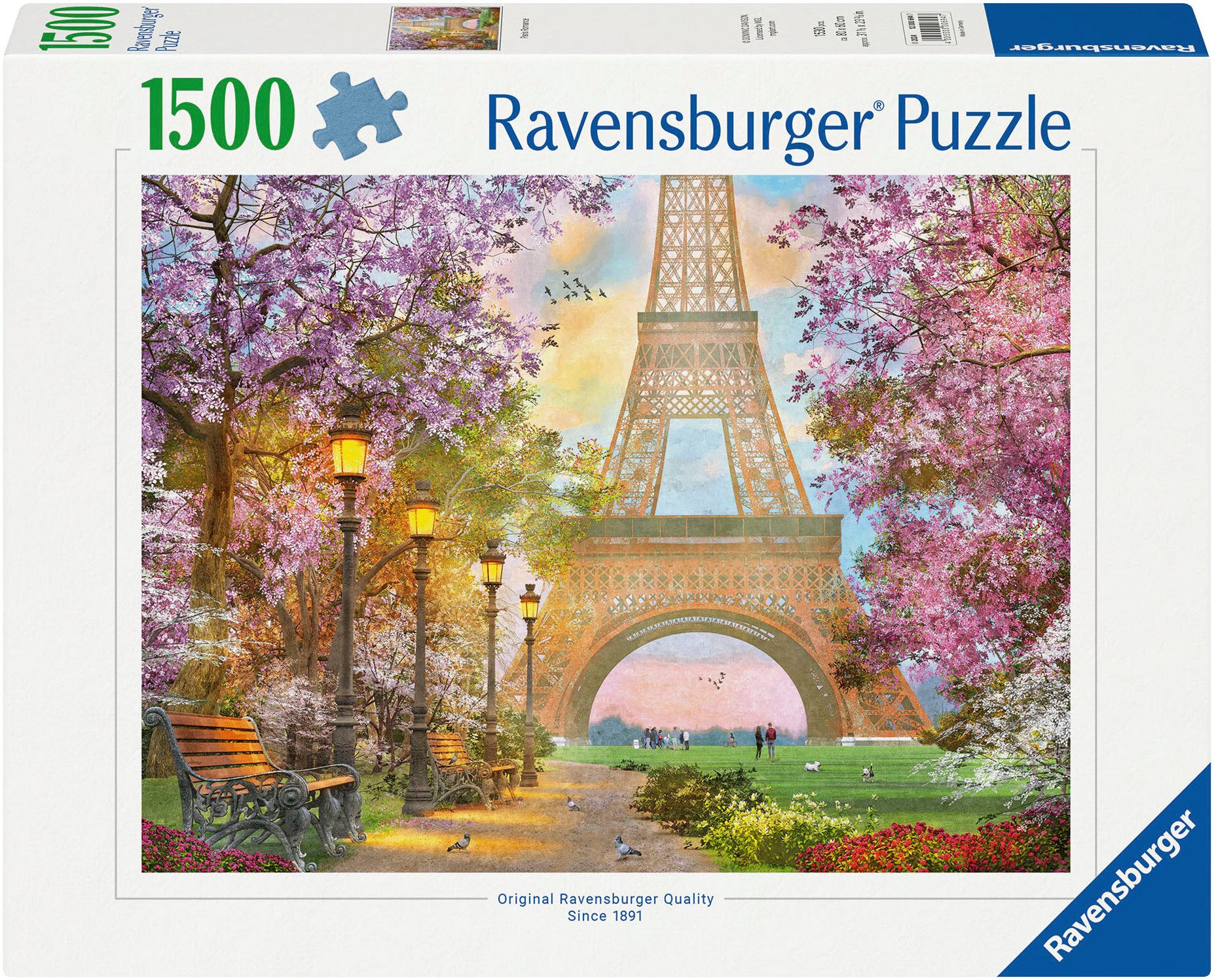 Ravensburger Puzzle Verliebt in Paris, 1500 Puzzleteile, Made in Germany günstig online kaufen
