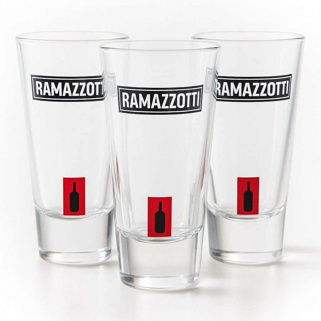 rastal Schnapsglas Original Ramazzotti Glas 2 cl/4 cl geeicht Aperitif Likör 3er Set, Original 3er-Set für stilvollen Ramazzotti-Genuss