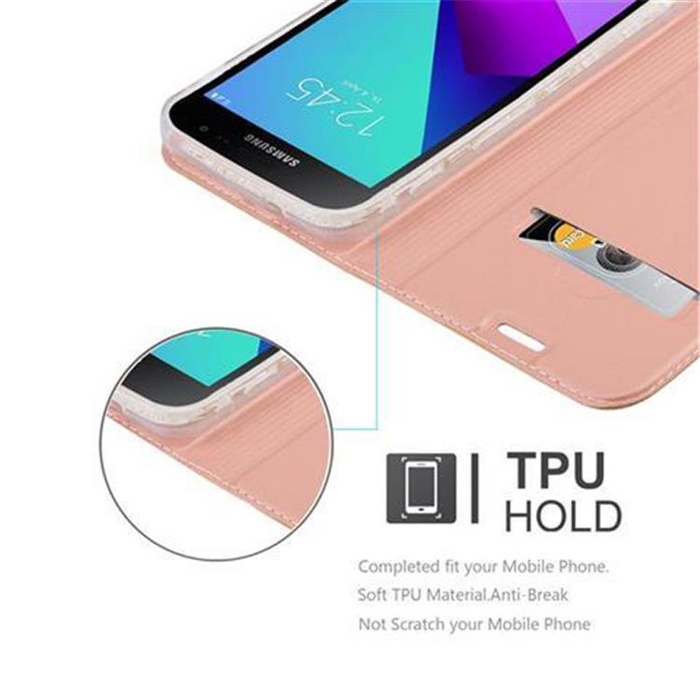 Cadorabo Handyhülle für Samsung Galaxy XCover 4 / XCover 4s Hülle Samsung Galaxy XCover 4 / XCover 4s, Schutzhülle Hülle mit Standfunktion, Magnetverschluss und Kartenfach