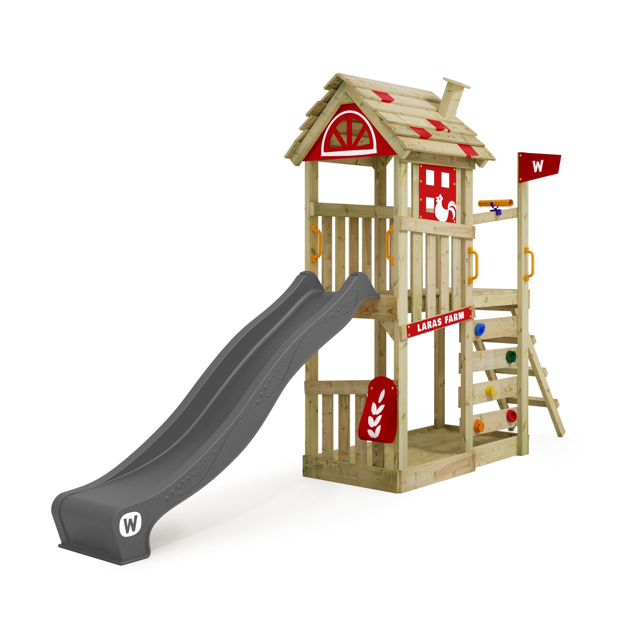 Wickey Spielturm FarmFlyer mit Rutsche, Anbaumodulen günstig online kaufen